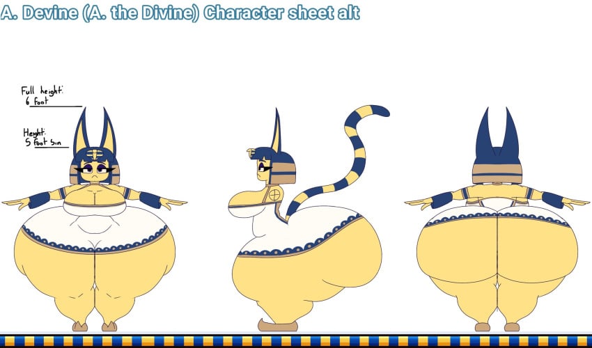 ankha_devine_(user3345) big_ass big_breasts breasts bubble_butt huge_ass thick_thighs user3345 wide_hips