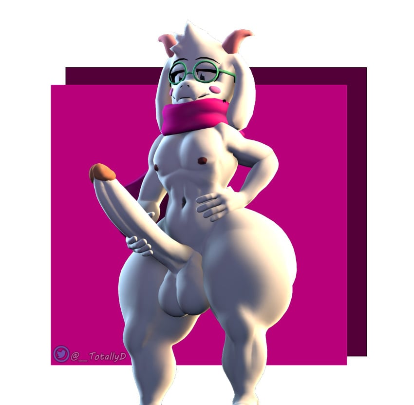 1boy 3d anthro anthro_male anthro_only balls belly_button big_hips caprine deltarune femboy furry furry_male furry_only hands_on_hips holding_penis humanoid humanoid_male humanoid_only long_penis looking_at_penis male male_only mammal mammal_humanoid nipples ralsei scarf smug solo tagme thick_thighs totallyd undertale_(series)