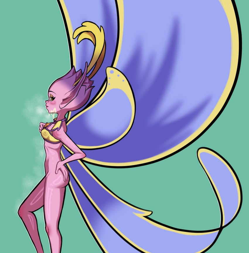 1girls antennae ass fairy fairy_wings female freckles humanoid paladins perditi0 pink_body pink_skin png pointy_ears solo willo_(paladins) wings yellow_eyes