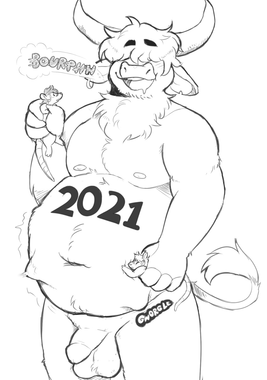 2021 3_toes 4_fingers after_vore ambiguous_gender ambiguous_prey anthro anthro_domination anthro_pred anthro_prey areola arm_tuft ball_tuft balls barefoot belly belly_tuft big_balls big_belly big_horns big_tail biped black_and_white black_eyebrows black_text blush bodily_fluids bovid bovine breath burping cattle cheddarcheezey chest_tuft chubby_male closed_eyes cramped curved_horn dated deep_navel domination ear_piercing eyebrows fingers flaccid front_view fur fur_tuft genitals grey_text group hair hair_over_eyes hi_res holding_character horn humanoid_genitalia humanoid_penis larger_anthro larger_male larger_pred line_art long_tail looking_at_another looking_at_viewer looking_up macro macro_domination male male_domination male_pred mammal micro micro_in_hand monochrome moobs motion_lines murid murine navel neck_tuft nipples nude number open_mouth open_smile oral_vore overweight overweight_anthro overweight_male paws penis piercing portrait rat restrained ring_piercing rodent saggy_balls saliva saliva_drip satisfied short_hair simple_background size_difference sketch small_penis small_tail smaller_ambiguous smaller_anthro smaller_prey smile soft_vore sound_effects standing stomach_bulge struggling tail_tuft teeth text thin_tail three-quarter_portrait three-quarter_view toes tuft unwilling_vore vore white_background wide_eyed year_of_the_ox