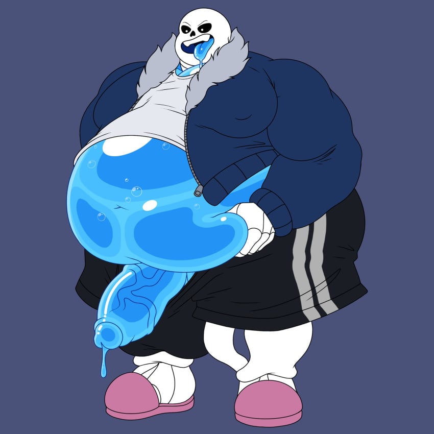 1boy 1male animated_skeleton balls belly bhm big_balls big_belly big_moobs big_penis fat fat_man gay hoodie huge_balls huge_belly huge_cock huge_moobs hyper hyper_balls hyper_fat hyper_overweight hyper_penis lightsaber_dick male male_only moobs morbidly_obese morbidly_obese_male nipples obese obese_male overweight overweight_male penis precum sans shirt shorts skeleton slippers solo solo_male thiccboi thick tongue tongue_out undertale