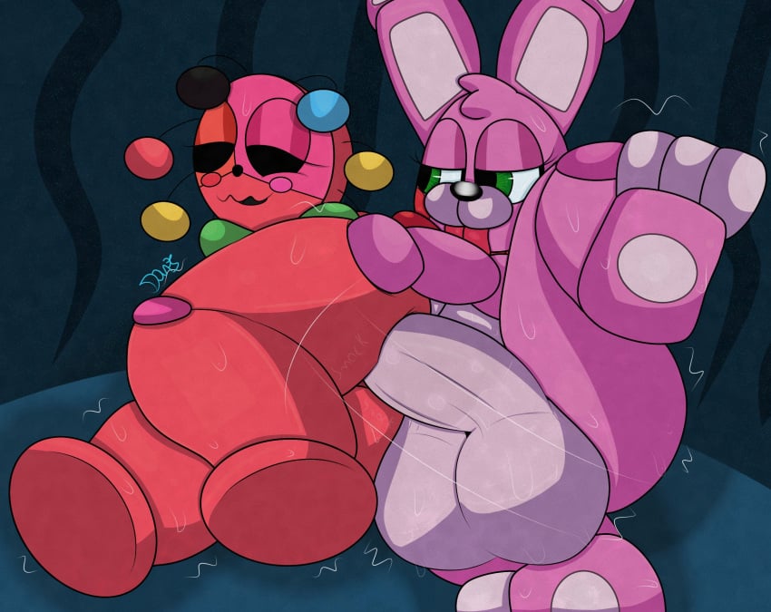 1boy 1futa 3_toes anal anal_sex animatronic anthro anthrofied anus ass big_ass big_penis black_sclera bonnet_(fnafsl) bow_tie breasts digital_media_(artwork) duo erection eyelashes feet five_nights_at_freddy's five_nights_at_freddy's:_sister_location fur furry futa_with_male futanari genitals grabbing_ass green_eyes half-closed_eyes huge_balls humanoid_penis intersex intersex/male lagomorph legs lifting_leg machine male mammal naked nude open_mouth orgasm original_character penetration penis pink_fur pink_skin plushtrapboyuwu rabbit red_skin robot sex smile spread_legs sweat sweaty sweaty_ass sweaty_balls sweaty_thighs testicles thick_thighs thighs tongue tongue_out video_games voluptuous wet wide_hips