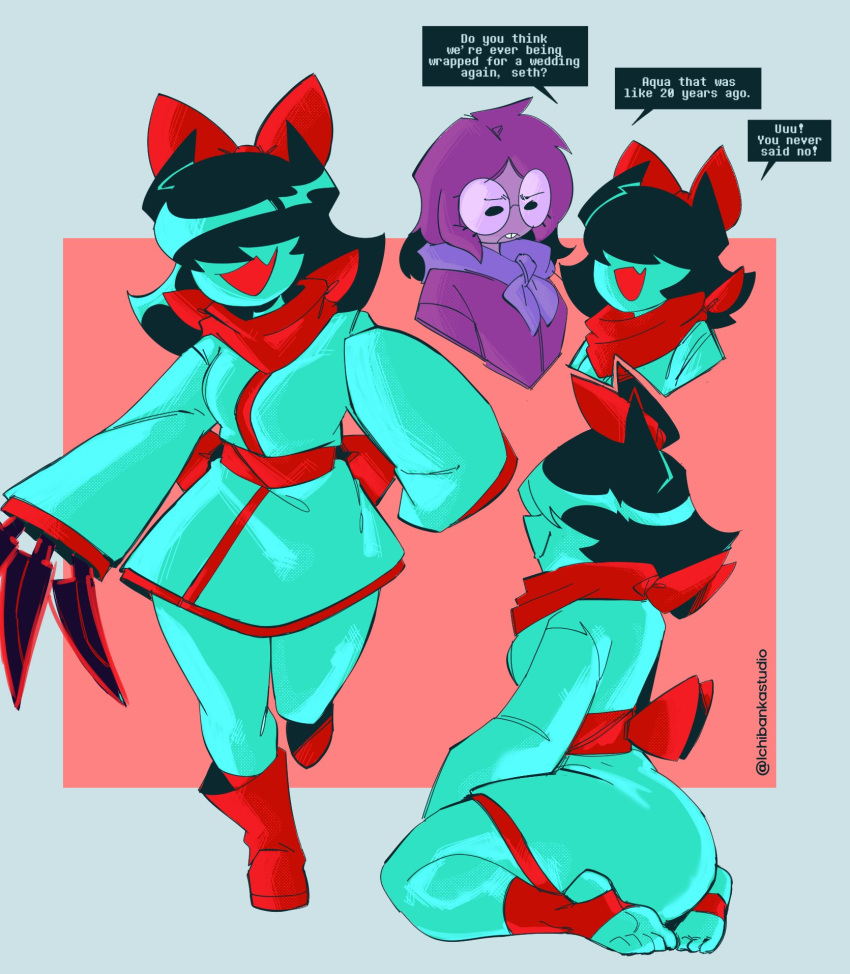 Aqua (Deltarune) Rule 34 Image