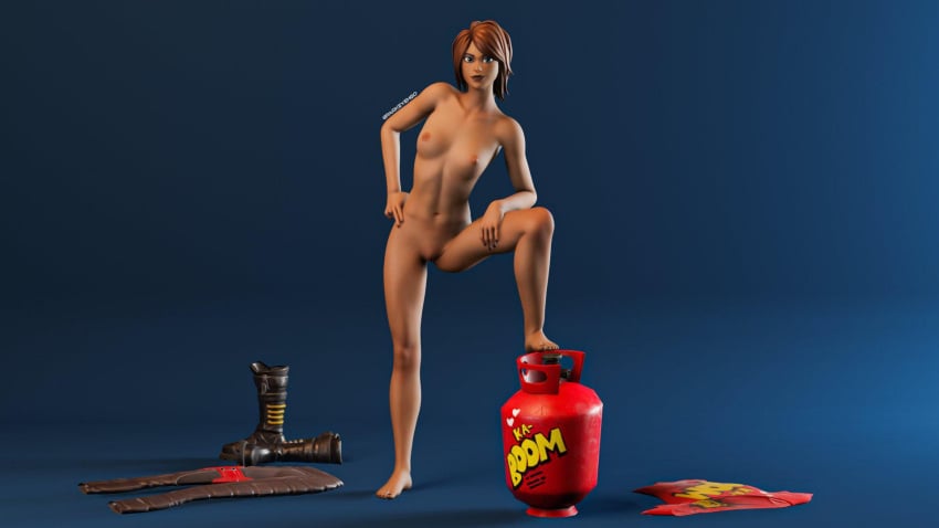 1girls 3d asian asian_female breasts clothes clothes_on_floor clothes_removed completely_nude completely_nude_female female fortnite messy_hair nude nude_female parkeyehgo posing pussy simple_background strip tagme tnt tntina