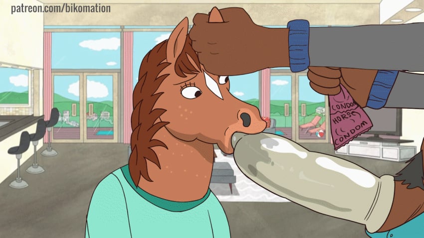 16:9 2d 2d_animation advertisement animated anthro anthro_on_anthro anthro_penetrated anthro_penetrating anthro_penetrating_anthro bikomation blinking body_hair bojack_horseman bojack_horseman_(character) brother brother_and_sister brown_body brown_fur clothed clothing conditional_dnp condom condom_in_mouth deep_throat duo equid equine erection face_fucking fellatio female female_penetrated forced forced_oral fur genitals hand_on_head hollyhock_manheim-mannheim-guerrero-robinson-zilberschlag-hsung-fonzerelli-mcquack_(bojack_horseman) horse horse_condom incest male male_penetrating male_penetrating_female mammal netflix open_mouth oral oral_penetration parent parent_and_child penetration penile pubes sex sexual_barrier_device shirt short_playtime sibling sister straight topwear wearing_condom widescreen