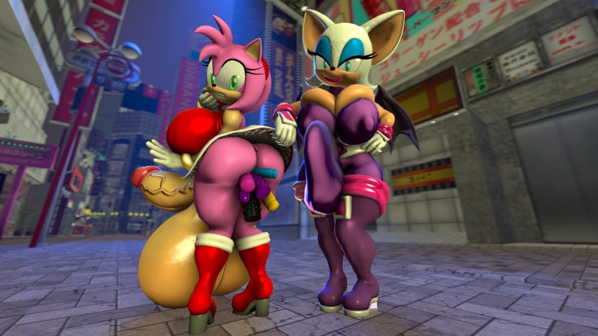 2futas 3d 3d_model amy_rose anthro anthro_only bulge dildo dildo_in_ass furry futa_only futanari green_eyes huge_breasts huge_penis huge_testicles hyper hyper_balls hyper_penis large_breasts large_penis lifting_skirt mobian mobian_(species) mobian_bat multiple_dildos nipple_bulge penis_bulge pink_fur pink_lipstick rouge_the_bat rouge_the_bat_(heroes) sega sex_toy shiny_skin shocking_(artist) sonic_(series) sonic_adventure_2 sonic_heroes sonic_the_hedgehog_(series) source_filmmaker tagme teal_eyes thick_thighs tight_clothing veiny_penis vibrator vibrator_under_clothes white_fur