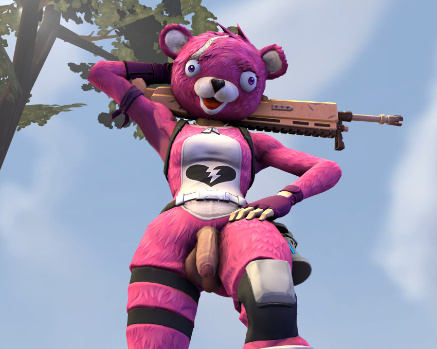 3d balls balls_out cuddle_team_leader day daybreaksfm daytime derp_eyes domination flaccid flaccid_penis foreskin fortnite fur fursuit futa_only futadom futanari genitals gun looking_down looking_down_at_viewer outdoors penis penis_out pov sagging_balls sfm solo solo_futa suit tagme taker_pov tanned tanned_skin weapon white_skin