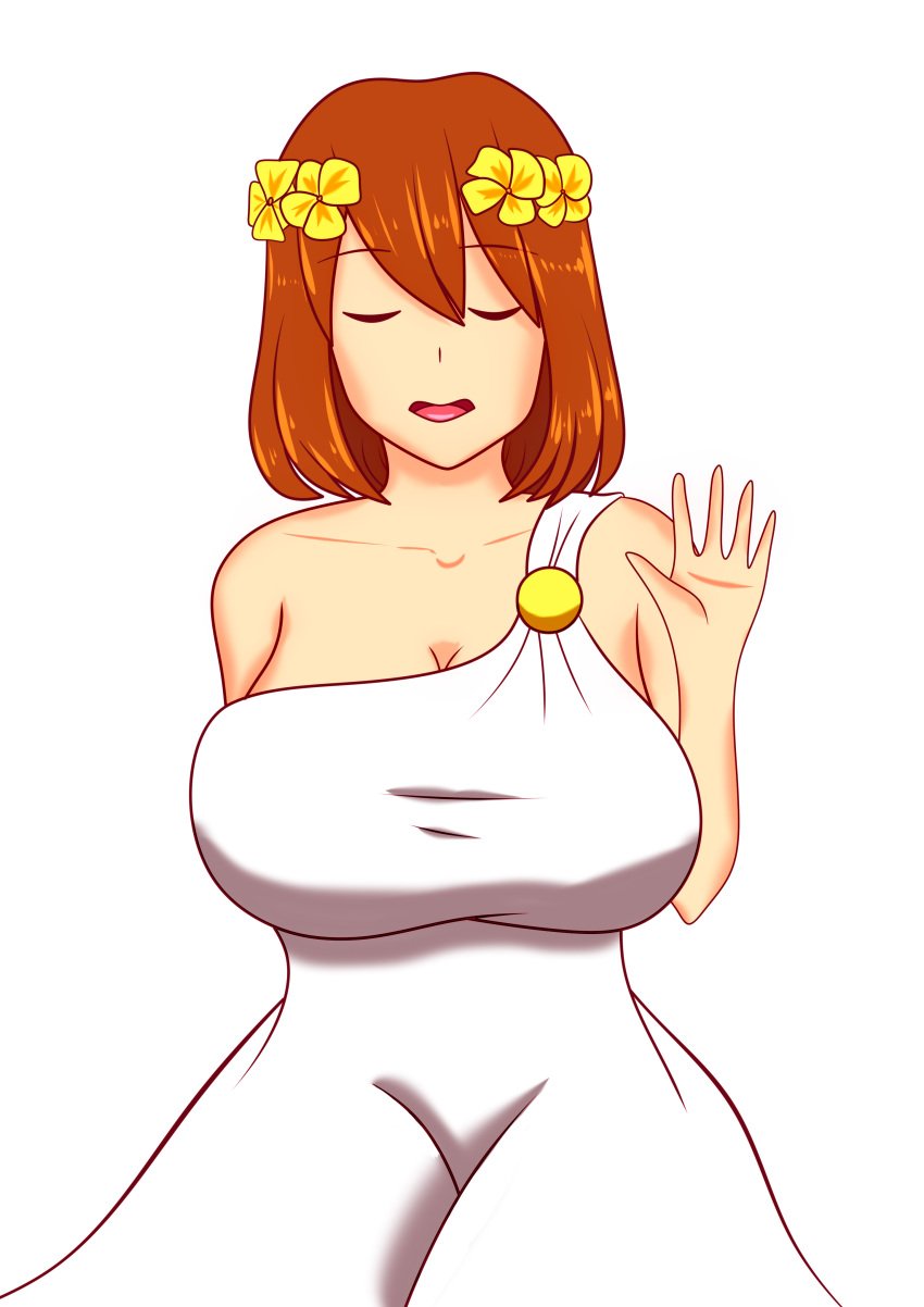 1girls big_breasts closed_eyes female female_only frisk frisk_au goddess reapertale solo solo_female tagme top_heavy undertale undertale_au undertale_fanfiction white_background yazu_(artist) yazuel_aliel