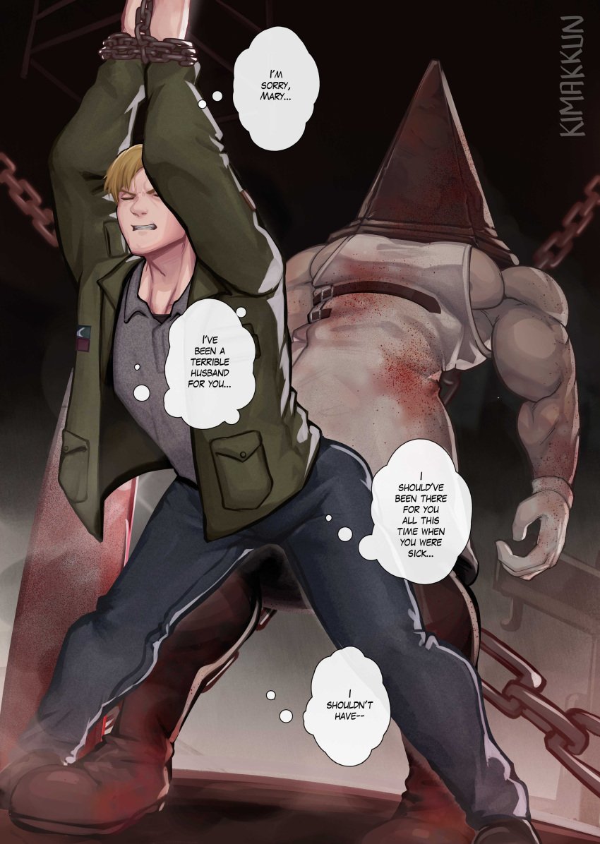 gay james_sunderland kimakkun pyramid_head silent_hill silent_hill_2