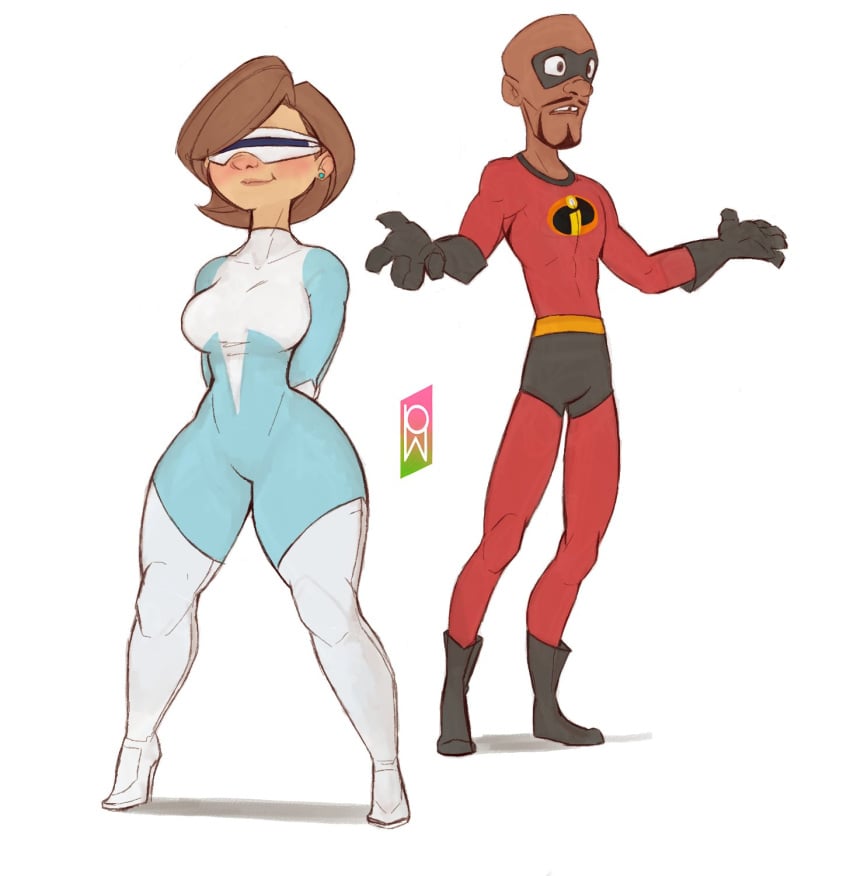 earrings elastigirl frozone helen_parr outfit_swap superhero superheroine the_incredibles thick_thighs thighs tomphelippe wellington wide_hips