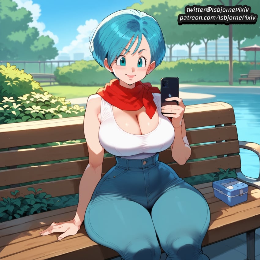 bulma_(dragon_ball) bulma_briefs bulma_briefs cleavage dark-skinned_male dragon_ball dragon_ball_super dragon_ball_z huge_ass huge_balls huge_breasts huge_cock interracial large_ass large_breasts netorare short_hair thick_thighs