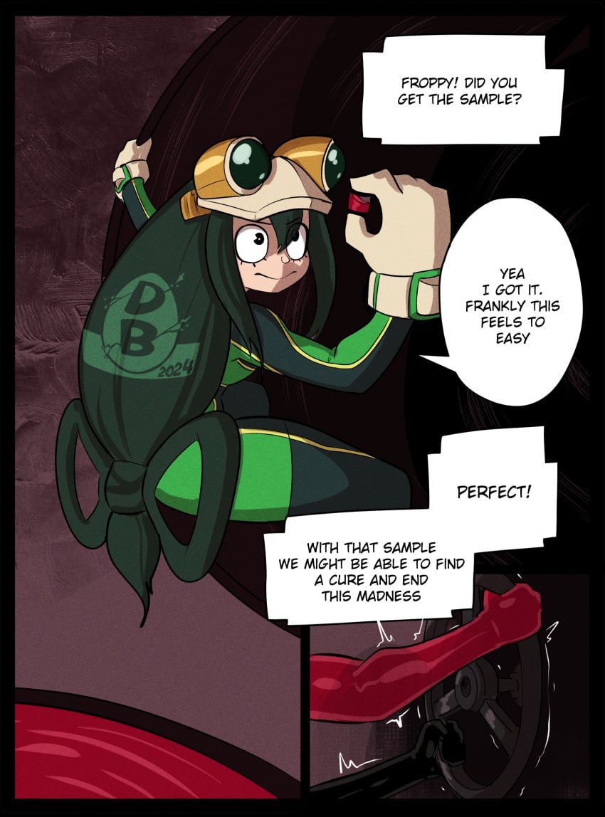 ass asui_tsuyu big_ass big_gloves bimbo bimbo_body bimbofication bodysuit boku_no_hero_academia clown clown_girl clown_makeup clown_shoes clownification comic comic_page corruption diceyboi drone droneification drowning english_text female filled_belly filled_womb force_feeding forced_orgasm froppy harley_quinn harley_quinn_(classic) identity_death latex latex_corruption latex_suit latex_transformation liquid_latex living_latex mind_break mind_control my_hero_academia personality_change quinnification rubber rubber_creature rubber_gloves rubber_suit rubber_transformation self_upload shiny_skin slime text thick_thighs transformation tsuyu_asui typo