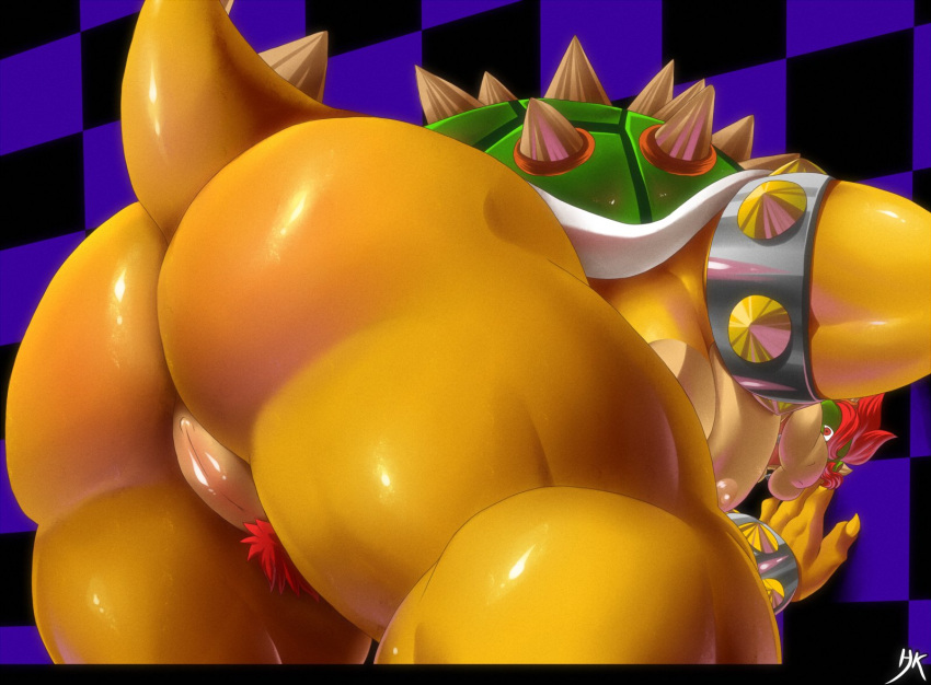 against_wall andromorph anthro ass bara big_ass big_ass_(male) big_butt bowser bracelet bubble_ass bubble_butt claws cuntboy dr._mario_(series) dumptruck_butt fat_ass fat_butt hair huge_ass huge_butt intersex jewelry large_ass large_butt looking_back male male_only mario_(series) massive_ass massive_butt muscular muscular_anthro muscular_male nintendo nipples open_mouth plump_ass plump_butt presenting presenting_hindquarters pubic_hair pussy red_eyes red_hair round_ass round_butt solo spikes spikes_(anatomy) thick_ass thick_butt thick_thighs vagina video_games yellow_body zombiehk