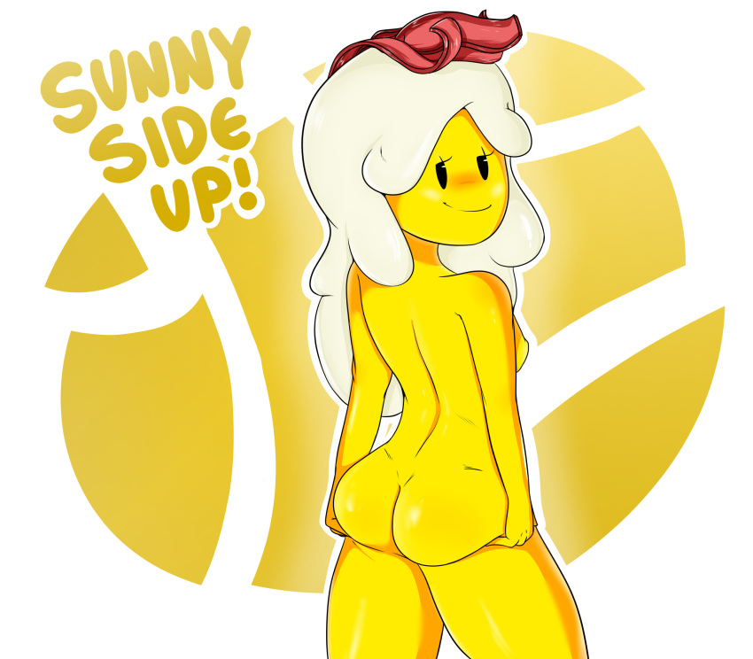 1girls adventure_time ass bacon breakfast_princess cartoon_network female hexanne hexvoid naked nude nude_female solo solo_female tagme white_hair yellow_skin