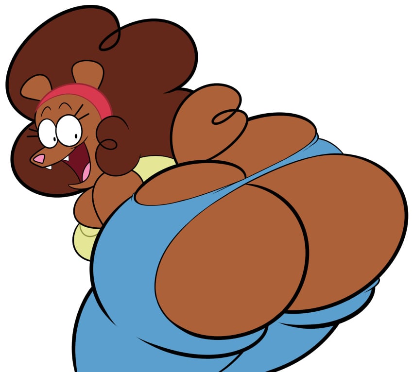 1girls 2021 anthro bear big_ass cute evelyn_(harvey_beaks) female harvey_beaks_(series) looking_back milf nickelodeon oboithisisfunky ripped_clothing ripped_pants tagme transparent_background ursine