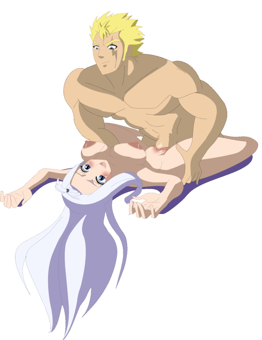 1boy 1boy1girl 1girls animated big_breasts blonde_hair blue_eyes character color colored fairy_tail female human laxus_dreyar looking_at_viewer male/female mirajane_strauss miraxus nude riffsandskulls sex spread_legs tagme vaginal_penetration white_hair yellow_eyes