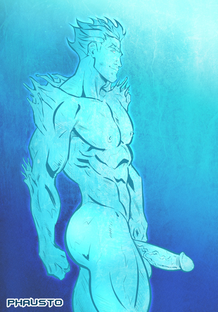 1boy bobby_drake erection iceman male male_only marvel nude phausto solo x-men