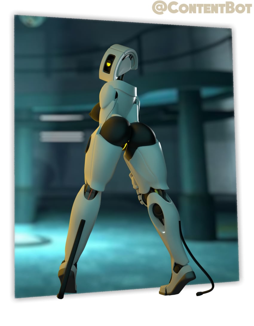 3d_(artwork) contentbot female glados glados_(humanoid) portal_(series) portal_2 sexy