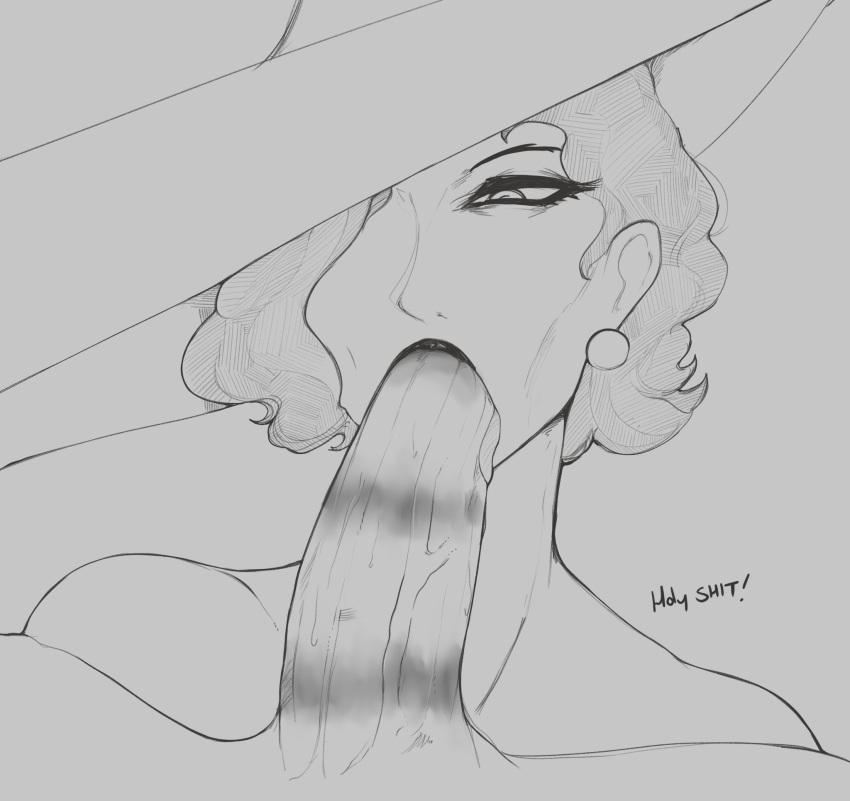 alcina_dimitrescu blowjob capcom deepthroat_mark elegant english_text eyeshadow fellatio female female/male hat human humanoid lipstick lipstick_mark lipstick_on_penis male male/female male_human/female_humanoid man men milf oral pale_skin pov red_lipstick resident_evil resident_evil_8:_village sketch smoxul text tongue tongue_out vampire vampire_girl woman women yellow_eyes