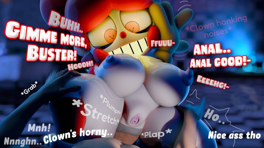 3d 4k anal anal_sex big_cock big_dom_small_sub blender circus_babe circus_baby circus_baby_(fnaf) clown clown_girl five_nights_at_freddy's human jordevoir sex