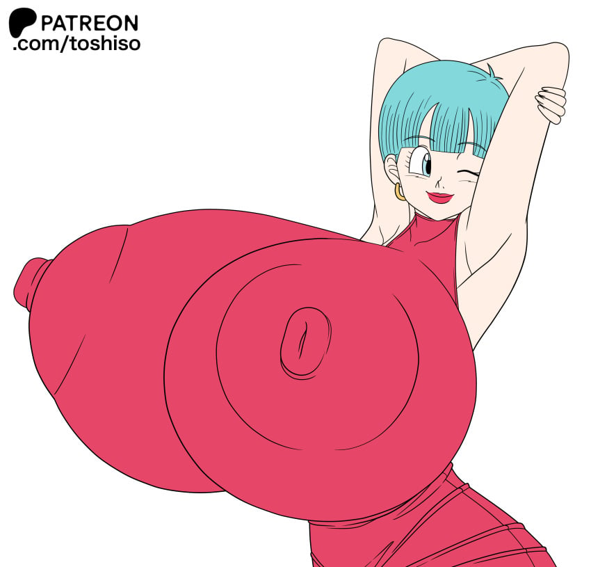 big_breasts blue_hair breasts bulma_(dragon_ball) bulma_briefs dragon_ball dragon_ball_z earrings giant_breasts giant_tits gigantic_breasts gigantic_tits huge_breasts large_breasts large_tits massive_breasts massive_tits nipple_bulge nipples short_hair shounen_jump tagme toshiso wip work_in_progress