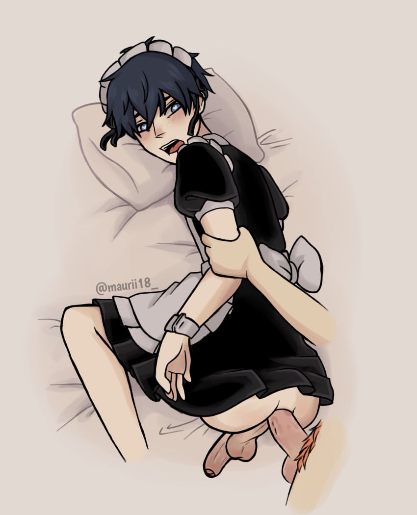 2boys anal_sex gay given_(anime) maid skinny uenoyama_ritsuka_(given)