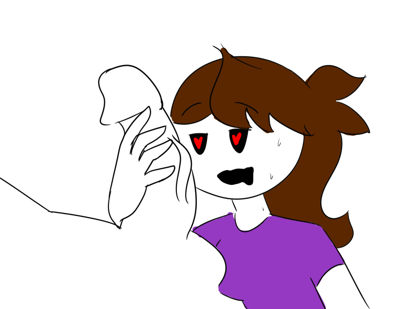 big_penis brown_hair chlorinesock clothed heart-shaped_pupils huge_cock imminent_oral jaiden jaiden_animations jaidenanimations penis youtube youtuber