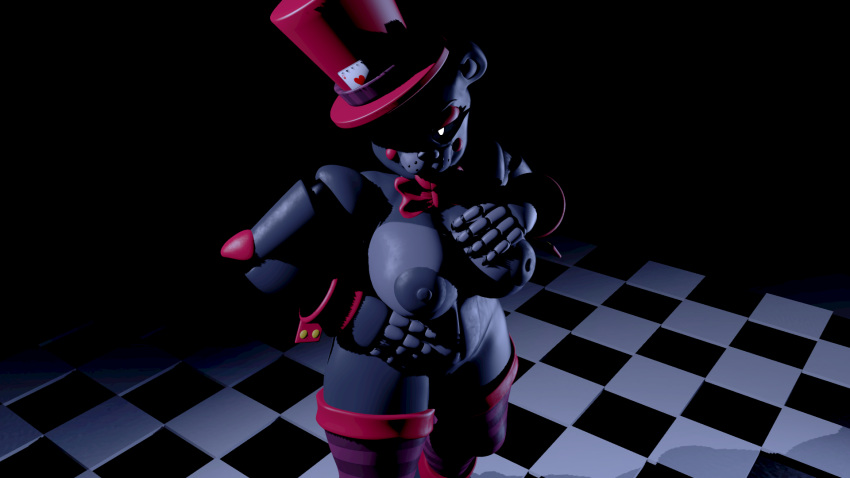 3d female five_nights_at_freddy's freddy_fazbear's_pizzeria_simulator lefty_(fnaf) sexyfoxdude_(artist) source_filmmaker