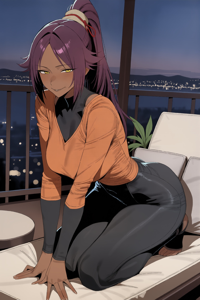 Shihouin Yoruichi (Bleach) Rule 34 Image