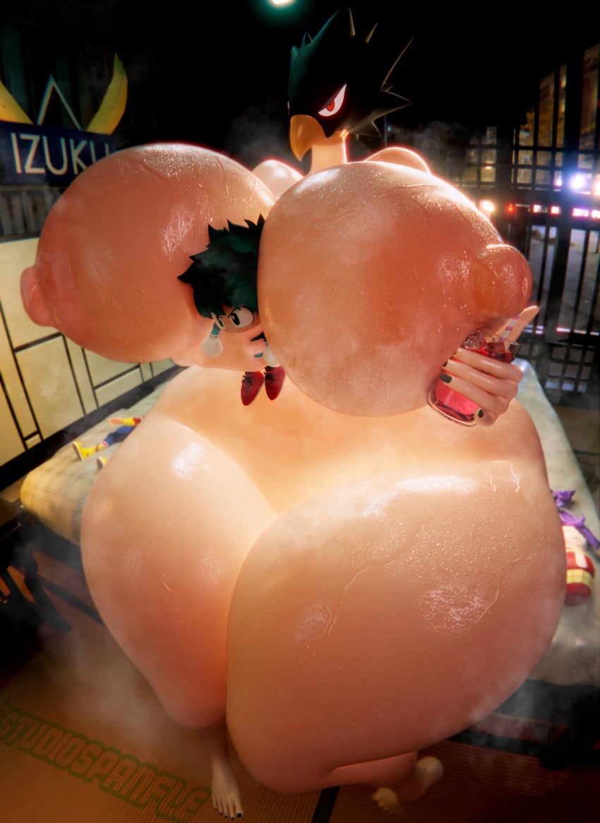 3d alt big_areola big_breasts breasts breasts_out busty child_bearing_hips curvy curvy_figure enormous_breasts fumikage_tokoyami giant_breasts gigantic_breasts ginormous_breasts hourglass_figure huge_breasts huge_thighs hyper_breasts large_breasts massive_breasts massive_thighs my_hero_academia naked naked_female nude nude_female panflestudios plump_thighs rule_63 simple_background steam steaming_body sweat sweatdrop thick thick_thighs thighs thunder_thighs voluptuous voluptuous_female wide_hips