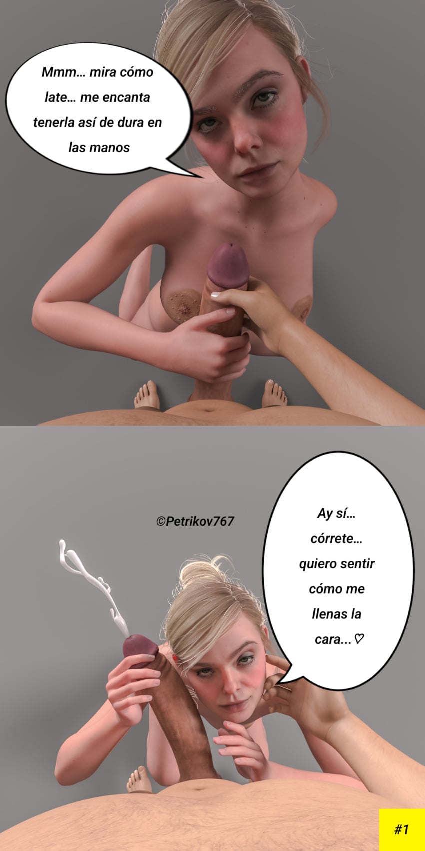 1boy 1girls 3d 3d_(artwork) aged_up blonde_female blonde_hair cum cumshot death_stranding death_stranding_2:_on_the_beach handjob looking_at_viewer mexican_male pale-skinned_female petrikov767 pov pov_male self_insert self_upload text text_box text_bubble tomorrow_(death_stranding)
