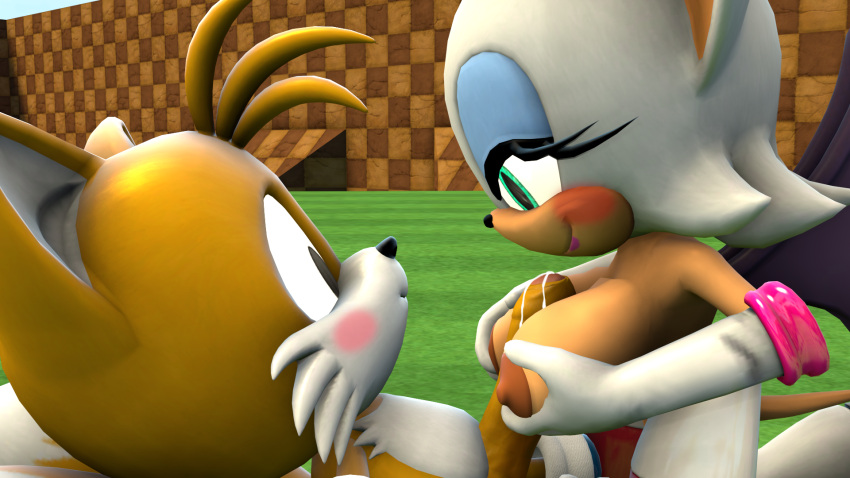 1boy 1girls 3d 3d_model balls bat bat_wings black_eyes blush classic_tails cum elbow_gloves eyelashes fox fur furry gloves green_eyes miles_tails_prower mobian mobian_(species) mobian_bat paizuri penis rouge_the_bat sega shoes snout sonic_(series) sonic_adventure_2 sonic_the_hedgehog_(series) sonic_the_hedgehog_2 source_filmmaker tails tails_the_fox two_tone_fur white_fur wings yellow_balls yellow_fur yellow_penis