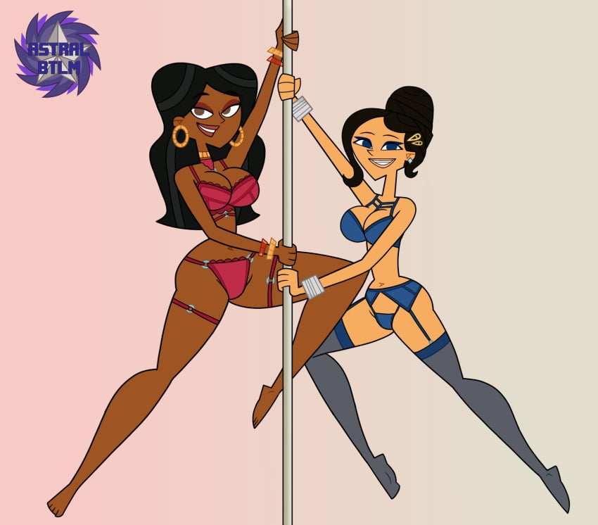 2026 2girls african_female alternate_version_available artist_logo artist_name ass astralbtlm big_ass big_breasts black-haired_female black_hair black_hair_female blue_eyeshadow bracelet bracelets breasts chocolate_and_vanilla choker commission commission_art dancer dancing dark-skinned_female dark_skin duo duo_female duo_focus ear_piercing ear_ring earring earrings english english_text eyeshadow female female_focus female_only garter_straps hairclip hairclips hoop_earrings jasmine_johnson light-skinned_female light_skin lingerie lips lipstick mostly_nude mostly_nude_female nude nude_female pierced_ears piercing piercings pole pole_dancing reality_resort red_eyeshadow stockings stripper stripper_clothes stripper_pole text the_million_game_academy thick_thighs thighs victoria_moore