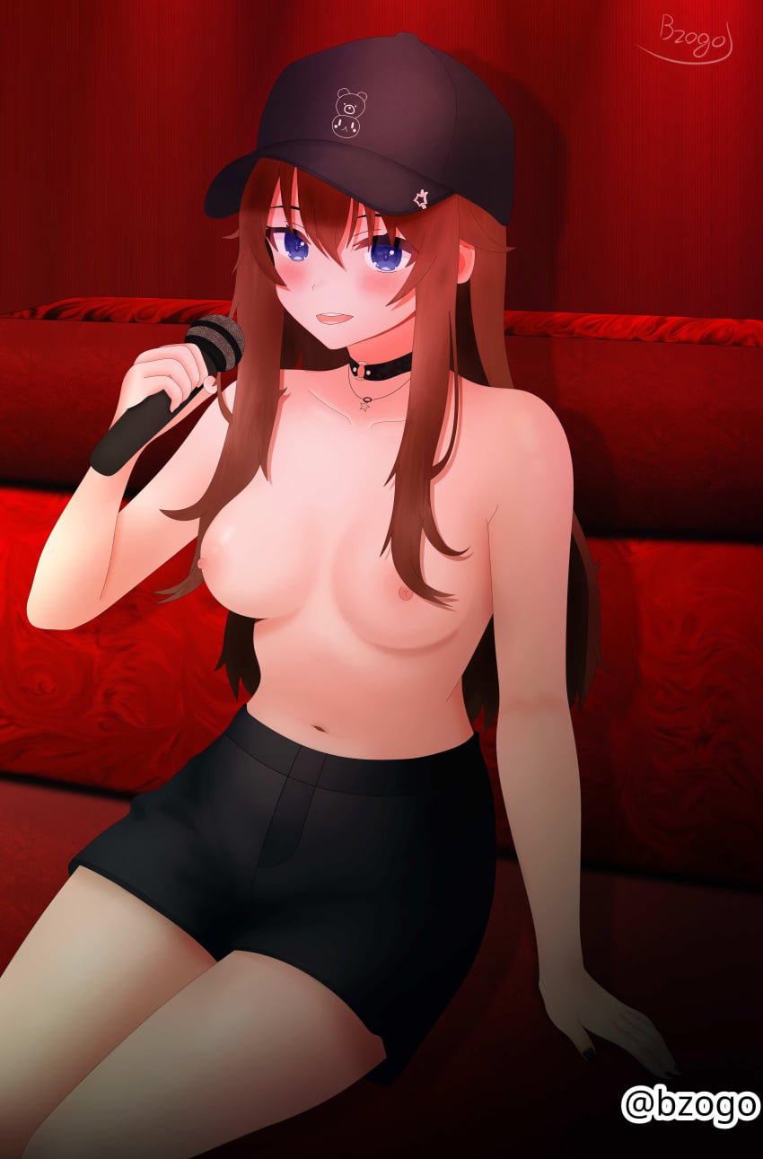 1girls 2d 2d_(artwork) 2d_artwork adult adult_female almost_naked almost_nude areola areolae arm_support bare_arms bare_breasts bare_chest bare_hands bare_midriff bare_navel bare_nipples bare_shoulders bare_skin bare_tits bare_torso belly belly_button black_choker black_shorts blue-eyed_female blue_eyes breasts busty busty_female busty_girl busty_teen bzogo cap choker collarbone digital digital_art digital_drawing digital_drawing_(artwork) digital_media digital_media_(artwork) drawing elbows exposed_arms exposed_breasts exposed_chest exposed_midriff exposed_navel exposed_nipples exposed_shoulders exposed_skin exposed_torso eyebrows_visible_through_hair female female_focus female_only fingers groin hair_between_eyes high_resolution highres hololive indoor indoor_nudity indoors inframammary_fold karaoke karaoke_room large_breasts lean_figure legs legs_closed legs_together long_hair looking_at_viewer mature mature_female microphone midriff mostly_nude naked naked_female naked_woman narrow_waist navel nearly_nude nipples nude nude_female nudity open_mouth open_mouth_smile parted_lips pink_areola pink_areolae pink_nipples practically_nude red-haired_female red_hair shorts shoulders singing sitting slender_body slender_waist slim_female slim_waist smile smiley_face smiling smiling_at_viewer solo thighs thighs_together tokino_sora tongue topless topless_female uncensored uncensored_breasts uncensored_nipples upper_teeth virtual_youtuber vtuber vtuberfanart wide_hips