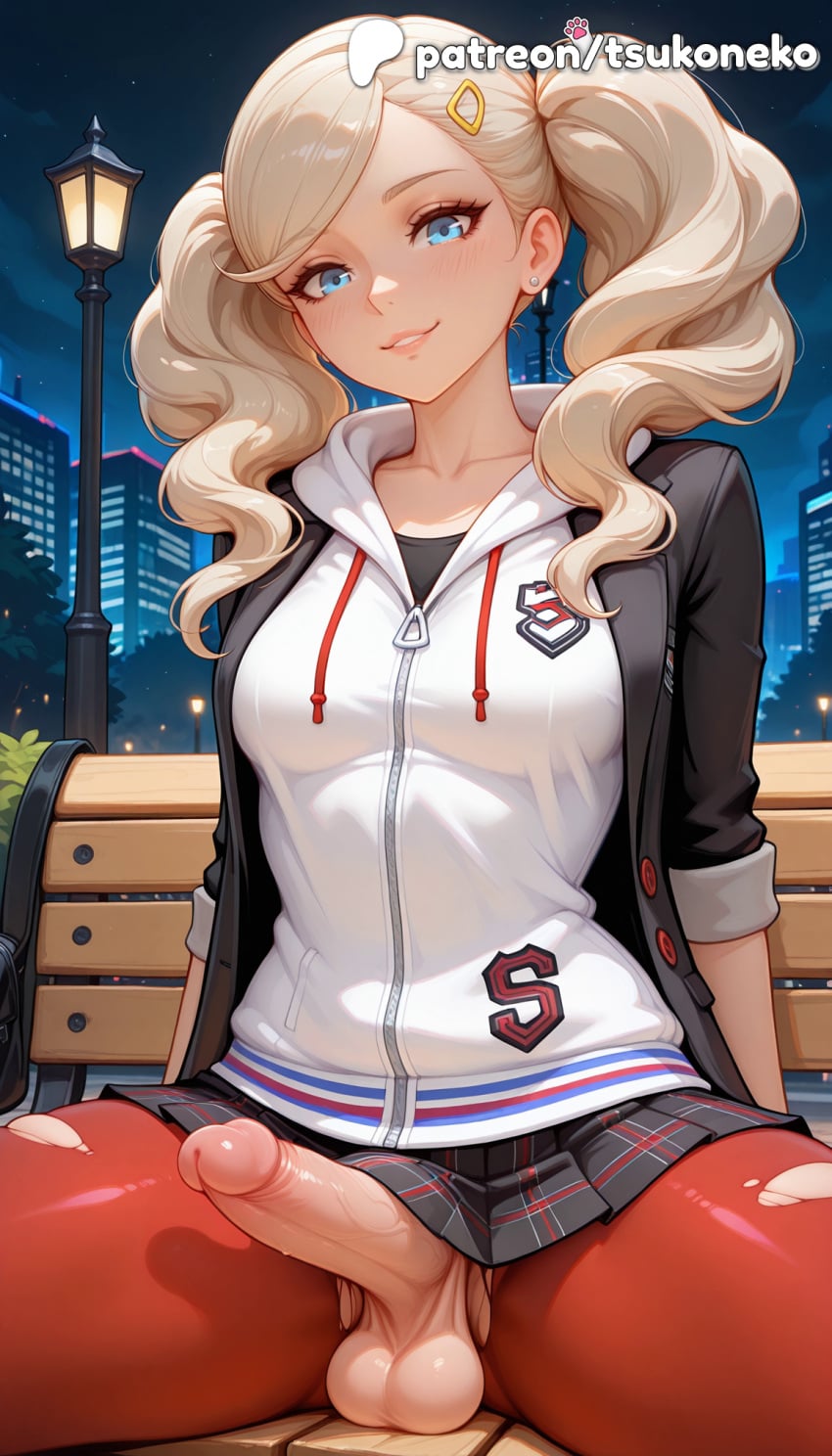 1futa 2026 ai_assisted ai_generated anime ann_takamaki artist_name city cityscape cock dick erection explicit foreskin futanari hi_res high_quality high_resolution highres hood large_penis newhalf night night_sky pantyhose patreon patreon_username penis persona persona_5 phimosis stable_diffusion takamaki_anne testicles torn_clothes torn_legwear tsukoneko twintails uncensored watermark