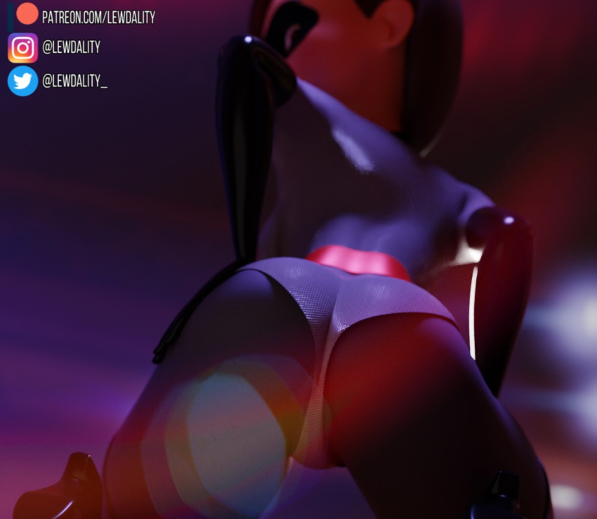 1girls 3d 3d_(artwork) alternate_costume ass ass_focus ass_grab ass_up big_ass big_breasts big_butt big_nipples buttjob clothing curvy curvy_female curvy_figure curvy_hips disney elastigirl elastigirl_(the_incredibles_2_supersuit) eyewear female footwear handwear helen_parr hi_res high_resolution highres hips human large_ass leotard lewdality mask mature mature_female milf milftoon nude nude_female pixar sideboob smooth_skin suit superheroine the_incredibles the_incredibles_2 thong