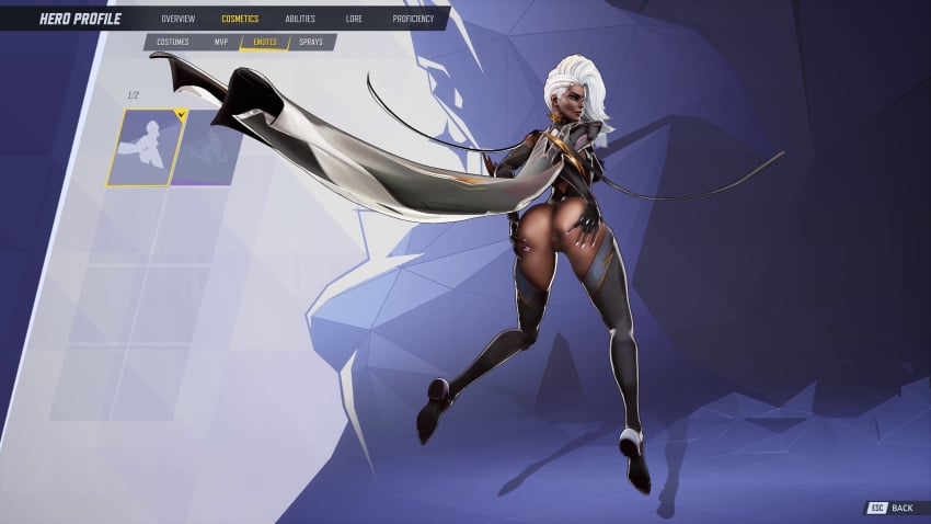 3d ass ass_focus dark-skinned_female dark_skin dinoboy555 female female_focus female_only looking_at_viewer looking_back marvel marvel_comics marvel_rivals solo solo_female solo_focus spread_anus spread_ass spreading storm_(marvel_rivals) storm_(x-men) user_interface white_hair