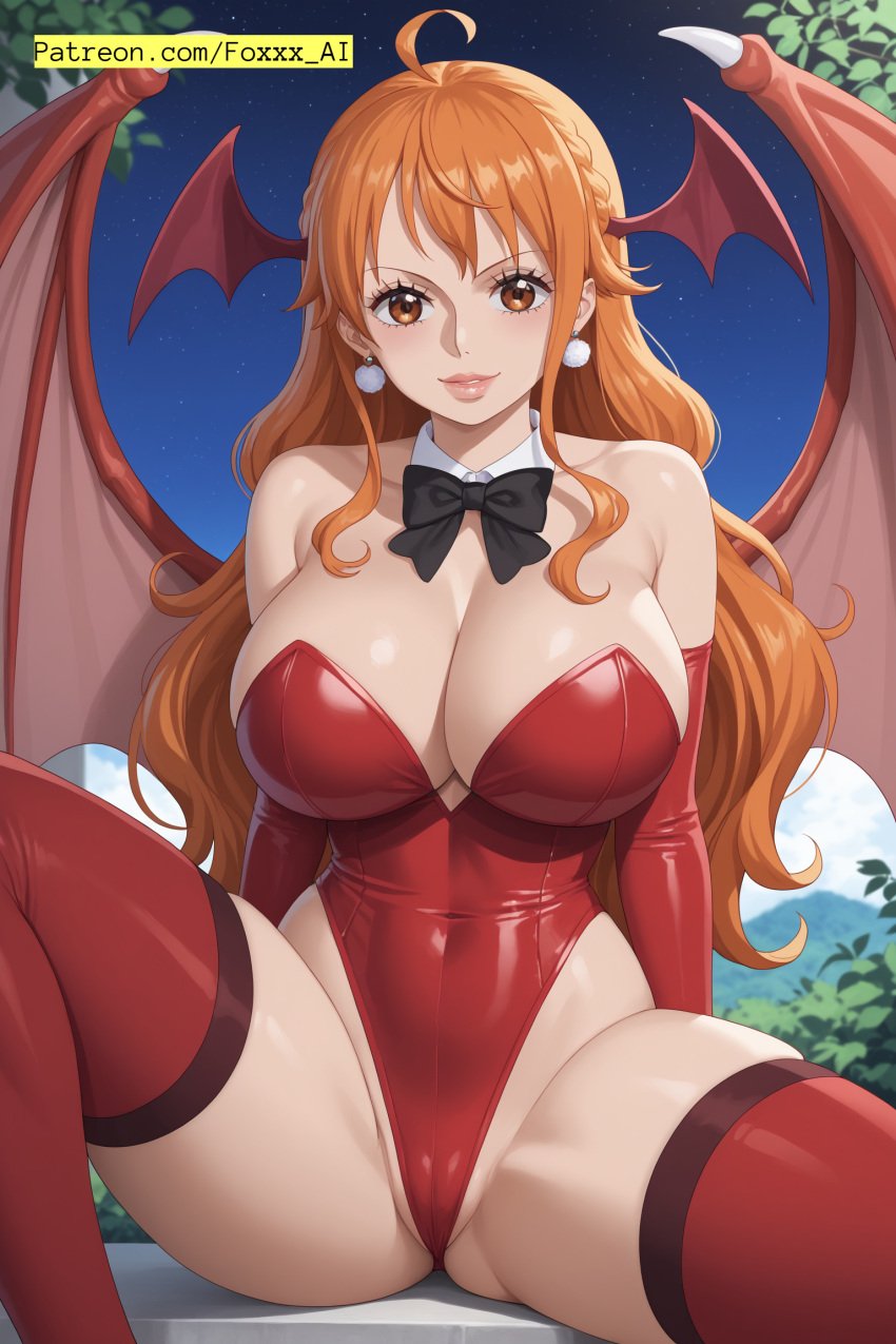 ai_generated female female_only foxxx_ai nami_(one_piece) one_piece