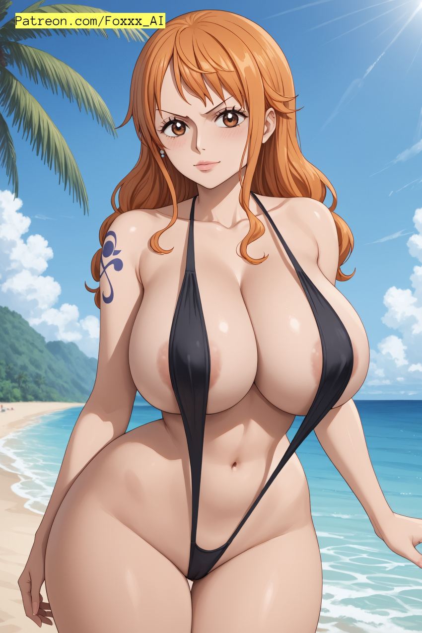 ai_generated female female_only foxxx_ai nami_(one_piece) one_piece