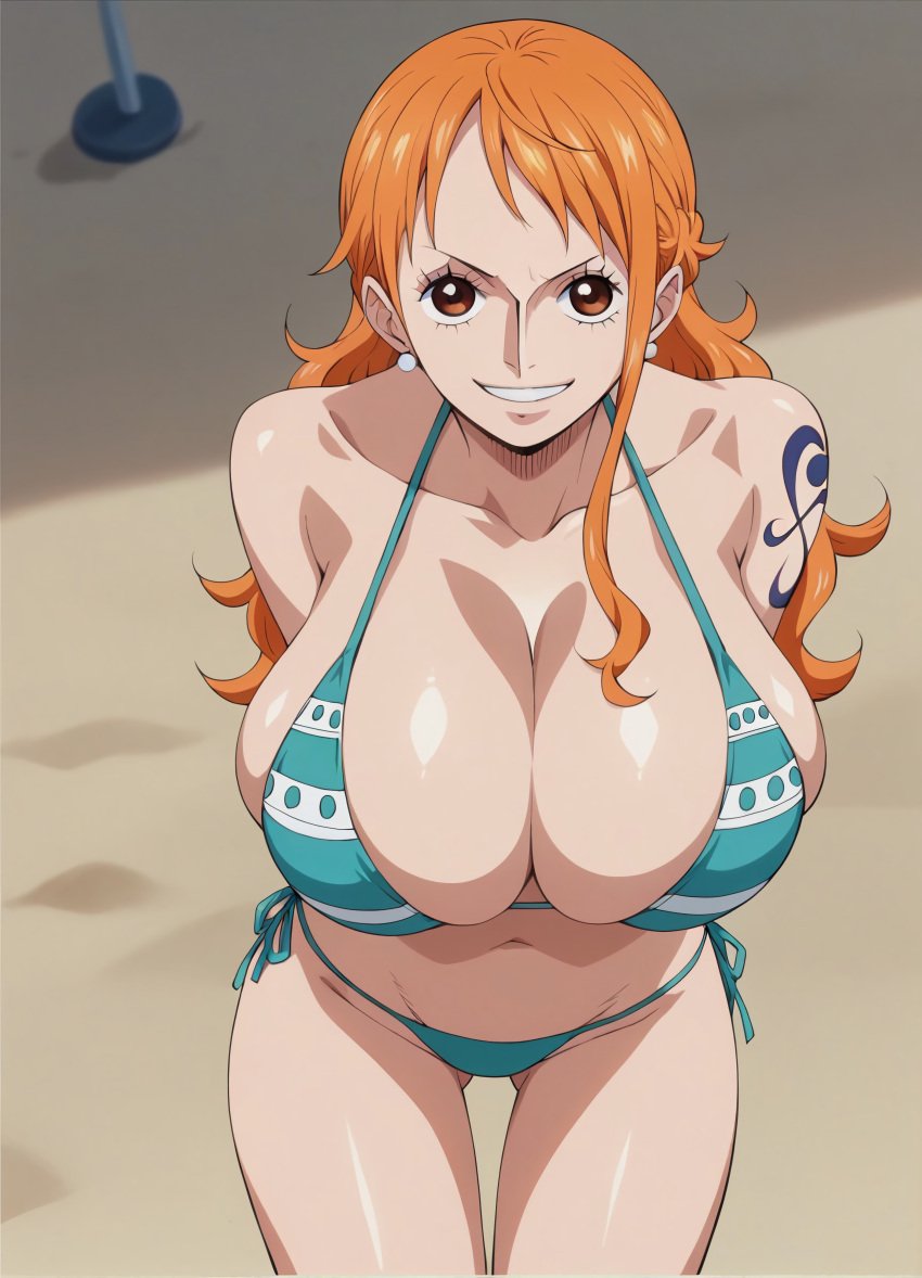 a4ye_ai ai_generated bikini female female_only nami one_piece