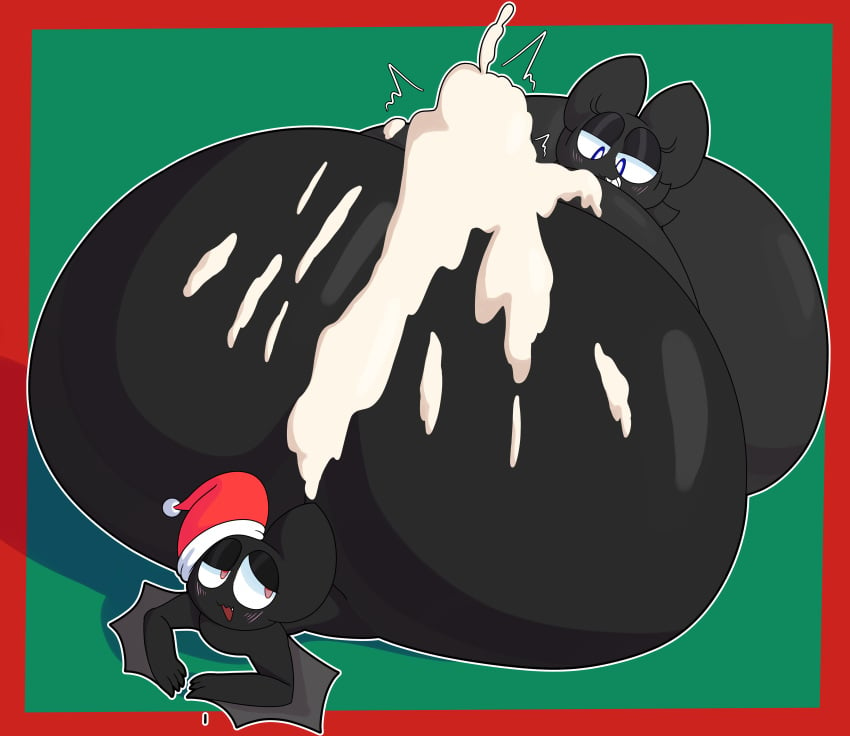 absurd_res anthro ass bat batt_the_bat big_breasts big_butt big_penis black_body blue_eyes blush bodily_fluids breast_play breasts christmas christmas_clothing christmas_headwear clothing cum cum_on_breasts cum_on_butt cum_on_penis cumshot cyandrive98 daughter_(lore) ejaculation erection female genital_fluids genitals group half-closed_eyes hat headgear headwear heart_(cyandrive98) hi_res holidays hot_dogging huge_breasts huge_butt huge_cock hyper hyper_breasts hyper_butt hyper_genitalia hyper_penis looking_back lying male male/female mammal mother_(lore) mother_and_child_(lore) mother_and_daughter_(lore) narrowed_eyes nude on_front open_mouth parent_(lore) parent_and_child_(lore) parent_and_daughter_(lore) penis red_eyes santa_hat sex smile titjob trio