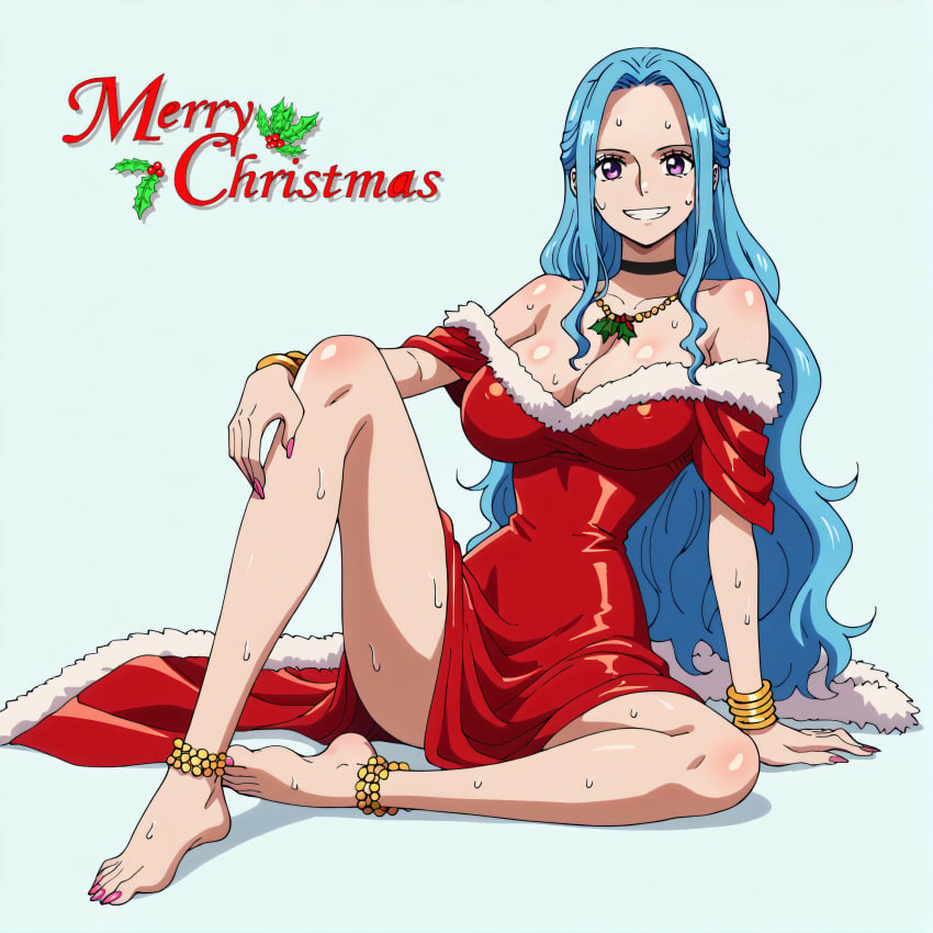 ai_generated christmas_outfit dreamoff female female_only nefertari_vivi one_piece