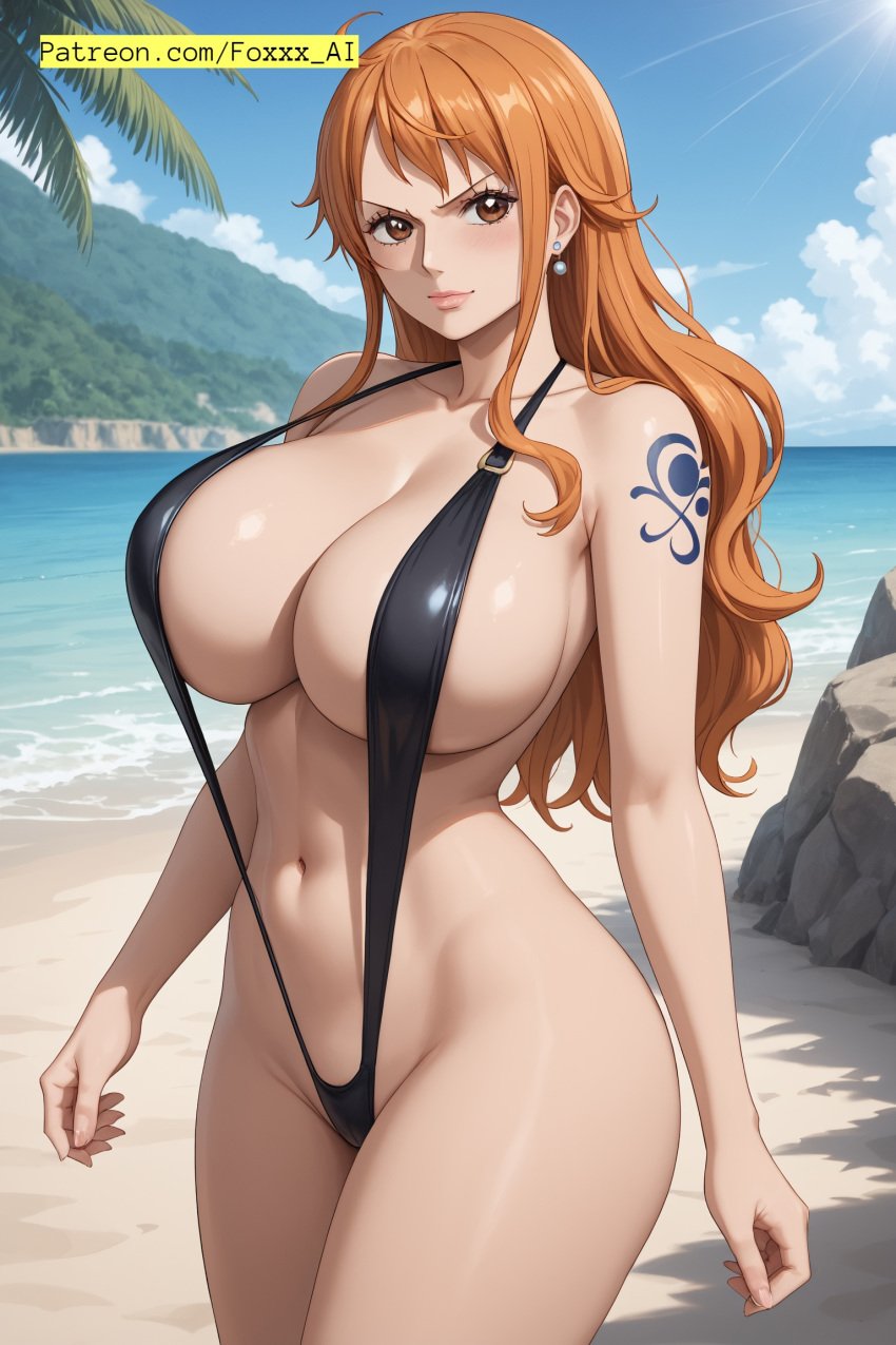 ai_generated female female_only foxxx_ai nami_(one_piece) one_piece