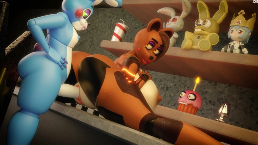 3d_(artwork) animatronic anthro ass bear big_breasts big_butt blender_(artwork) breasts brown_hair buttplug cupcake_(fnaf) dead_eye_(artist) digital_media_(artwork) duo female female_penetrated five_nights_at_freddy's five_nights_at_freddy's_2 from_behind_position furniture genitals green_eyes hair hand_on_hip hi_res inside lagomorph leporid lips looking_at_another looking_at_partner looking_back looking_back_at_another looking_back_at_partner machine male male/female male_penetrating male_penetrating_female mammal markings mole_(marking) neon_genesis_evangelion nipples nude nude_anthro nude_female nude_male on_table penetration penile penile_penetration penis_in_pussy plug_(sex_toy) plushie pussy rabbit rear_view red_lips rei_ayanami robot robot_anthro scottgames sex sex_toy short_hair size_difference spread_legs spreading spring_bonnie_(fnaf) standing standing_sex table tail thick_thighs toy_bonnie_(fnaf) toy_freddy_(fnaf) toy_freddy_(redeye) vaginal_penetration vaginal_penetration vanny_(fnaf) watermark wide_hips yellow_eyes