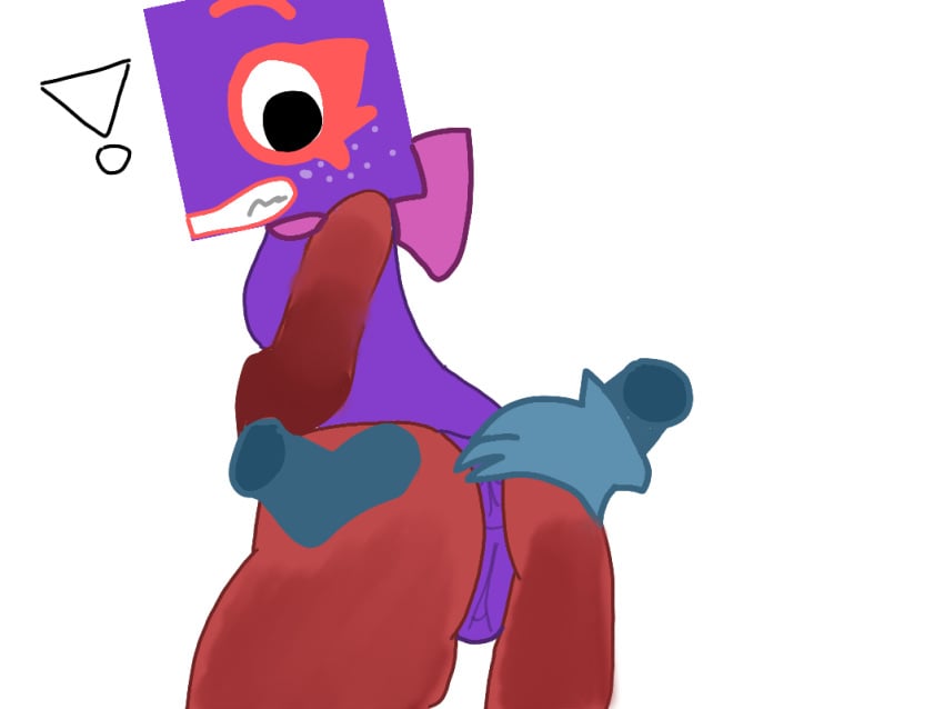 anthro anthro_on_anthro cbeebies exited eyelashes five_(numberblocks) freckles freckles_on_face lesbian_couple lesbian_domination lesbian_focus lesbian_kiss lesbian_sex medium_ass numberblocks purple_skin pussy simple_background simple_shading six_(numberblocks) yuri