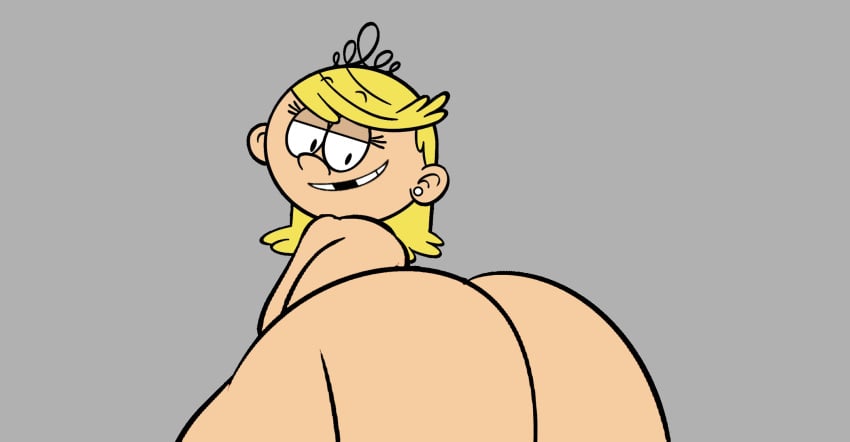 1girls animated animated ass asstronsfw big_ass blonde_hair completely_nude crown earrings edit edited from_behind grey_background grin grinning_at_viewer implied_penetration implied_sex jewelry lola_loud long_hair looking_at_viewer looking_back looking_down nude out_of_frame out_of_frame_censoring simple_background smiling smiling_at_viewer the_loud_house tiara tooth_gap