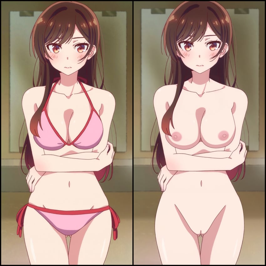 1girls 2koma beach before_and_after big_breasts bikini bikini_removed blush breasts cleft_of_venus collage completely_nude_female crush female first_person_view groin kanojo_okarishimasu labia_majora looking_at_viewer love mizuhara_chizuru mons_pubis mound_of_venus multiple_views naked nipples nude nude_female nude_filter pale_skin pov pov_eye_contact prostitution pussy pussy_slit solo swimsuit thigh_gap uncensored v-line vulva_line waifu2x