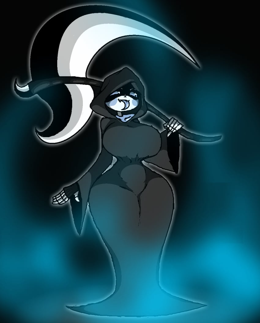 1girls 2d big_ass big_breasts female female_only genderswap genderswap_(mtf) gothic huge_ass huge_breasts humanoid reaper_sans reapertale rule_63 sans sans_au scythe skeleton solo solo_female tagme the_absolute thiccberry tongue tongue_out undertale_(series) undertale_au undertale_fanfiction video_game video_games voluptuous weapon weapon_over_shoulder