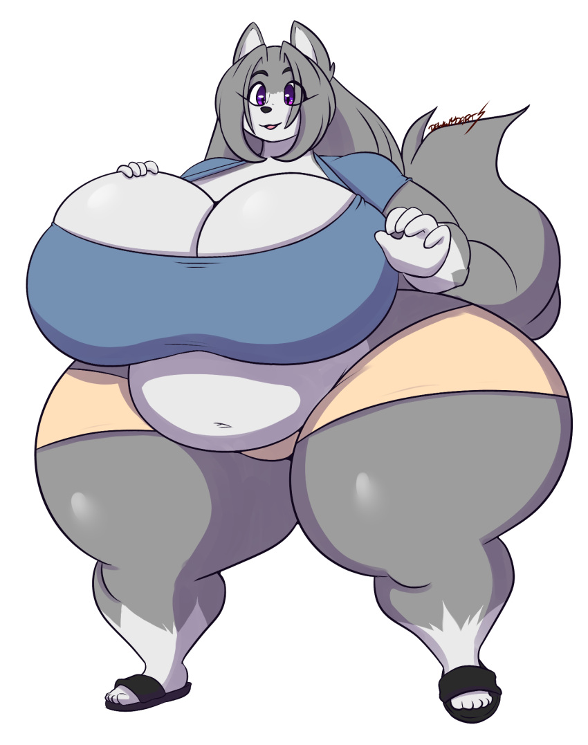 big_breasts breasts dewwydartz female furry huge_breasts may_(dewwydartz) thick_thighs wide_hips