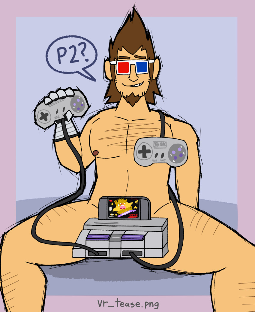 /vr/-tan 1boy 4chan board-tan controller drawfag electronics eyewear game_console game_controller hairy_male holding_object looking_at_viewer mullet_(hairstyle) muscular muscular_male older_male pompadour power_glove sitting smiling_at_viewer snes snes_controller super_nintendo_entertainment_system teasing teasing_viewer wearing_glasses